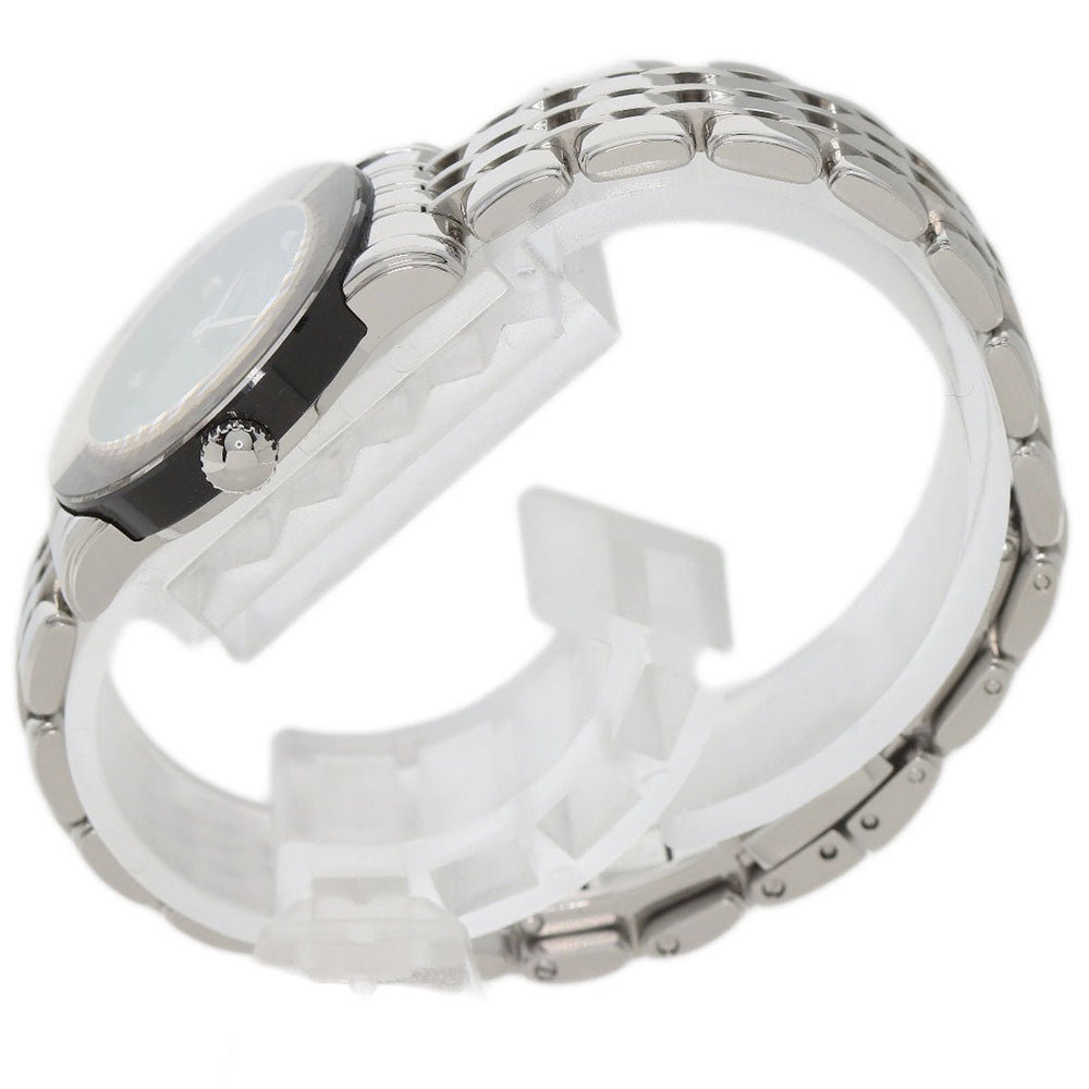 CENTURY Watches Quartz Stainless Steel , Stainless Steel Silver Time gem black dial Women Used Authentic
