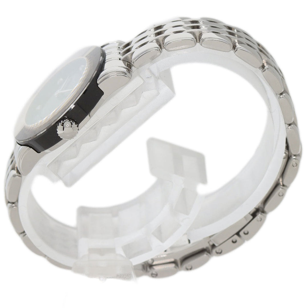 CENTURY Watches Quartz Stainless Steel , Stainless Steel Silver Time gem black dial Women Used Authentic