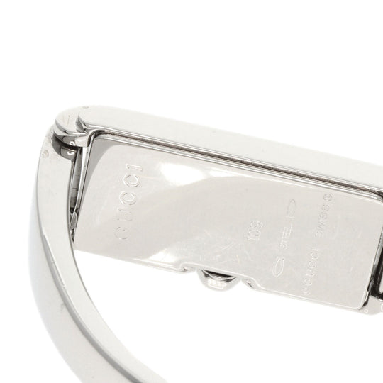 GUCCI Watches Quartz 109 Stainless Steel , Stainless Steel Silver Square face GG dial Pink shell dial Women Used Authentic