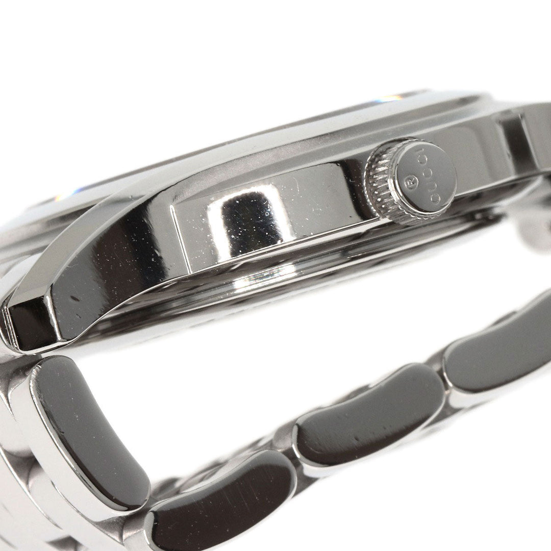 GUCCI Watches Quartz 5500L Stainless Steel , Stainless Steel Silver Round face Silver dial Women Used Authentic