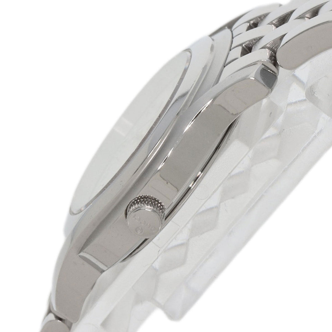 GUCCI Watches Quartz 5500L Stainless Steel , Stainless Steel Silver Round face Silver dial Women Used Authentic