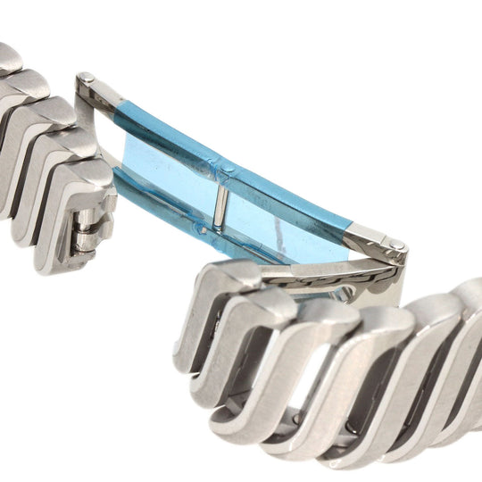 TIFFANY&Co. Watches Quartz Stainless Steel , Stainless Steel Silver Metro 2 12P Diamond Light blue dial Women Used Authentic
