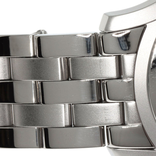 GUCCI Watches Quartz 5500M Stainless Steel Silver Round face black dial
