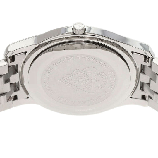 GUCCI Watches Quartz 5500M Stainless Steel Silver Round face black dial