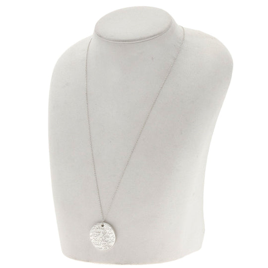 TIFFANY&Co. Necklace SV Silver Notes Round Ginza 2008 Women Used Authentic
