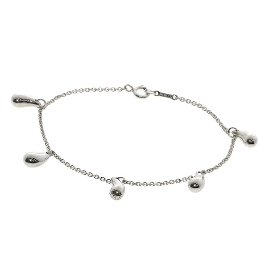 TIFFANY&Co. bracelet SV Silver 5P teardrop Women Used Authentic