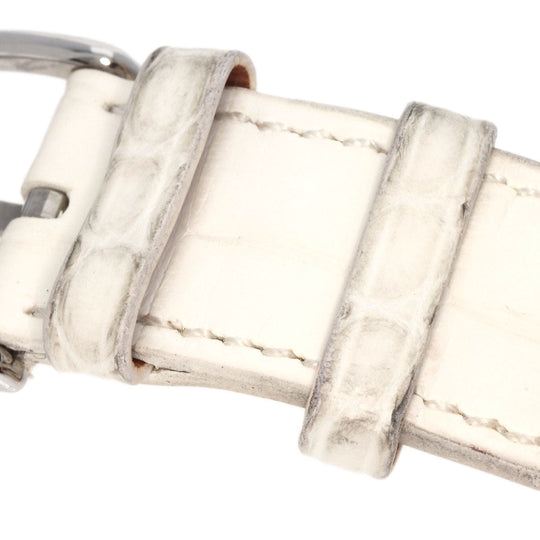 HERMES Watches Quartz CC3.730 Stainless Steel, Leather, Diamond Silver Cape Cod Chene Dunkle White shell dial Women Used Authentic