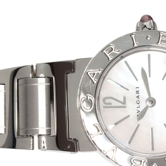 BVLGARI Watches Quartz BBL26S Stainless Steel , Stainless Steel Silver Bulgari Bulgari White shell dial Women Used Authentic