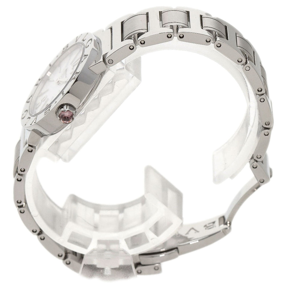 BVLGARI Watches Quartz BBL26S Stainless Steel , Stainless Steel Silver Bulgari Bulgari White shell dial Women Used Authentic