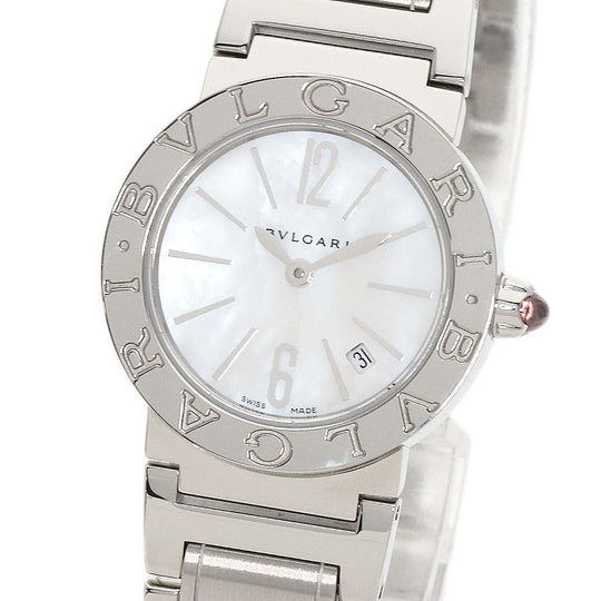 BVLGARI Watches Quartz BBL26S Stainless Steel , Stainless Steel Silver Bulgari Bulgari White shell dial Women Used Authentic