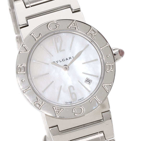 BVLGARI Watches Quartz BBL26S Stainless Steel , Stainless Steel Silver Bulgari Bulgari White shell dial Women Used Authentic