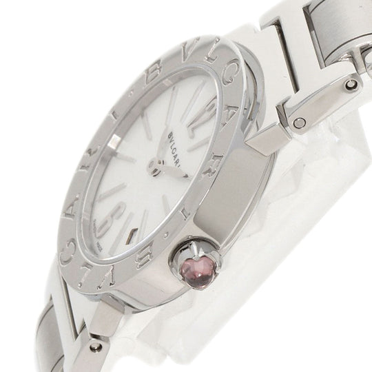 BVLGARI Watches Quartz BBL26S Stainless Steel , Stainless Steel Silver Bulgari Bulgari White shell dial Women Used Authentic