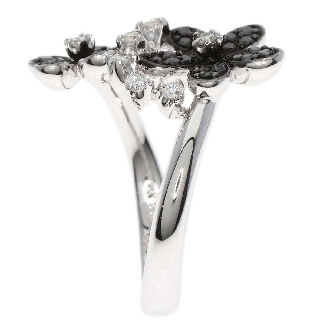 Ponte Vecchio Ring K18WG Silver Black diamond diamond
