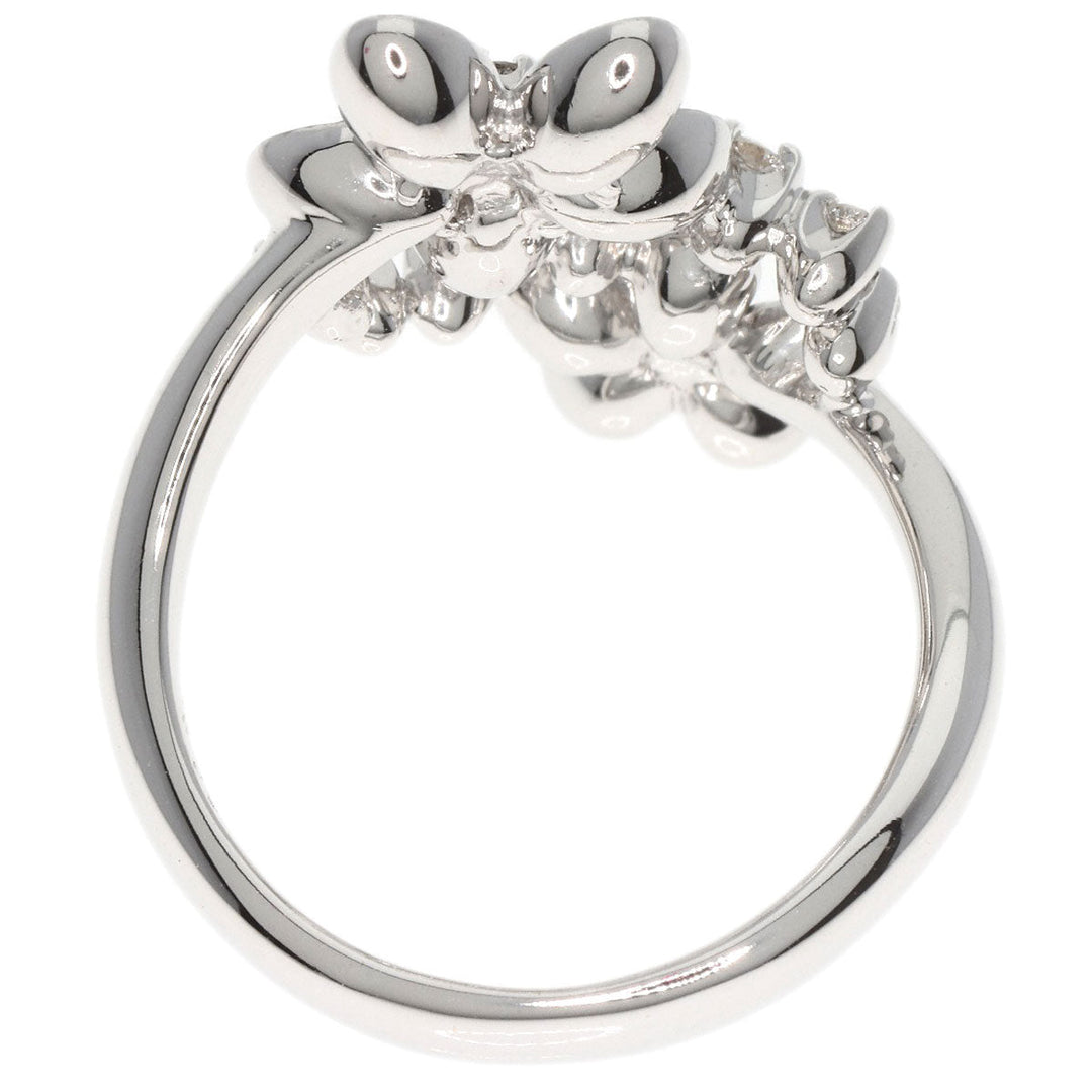 Ponte Vecchio Ring K18WG Silver Black diamond diamond
