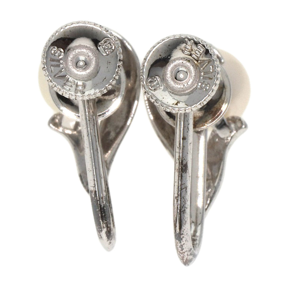 MIKIMOTO Earring SV Silver Pearl Women Used Authentic