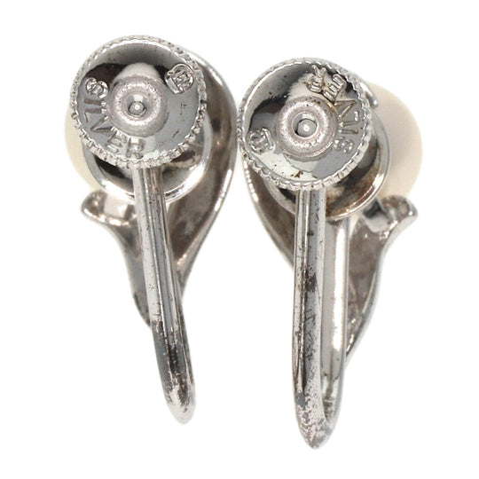MIKIMOTO Earring SV Silver Pearl Women Used Authentic
