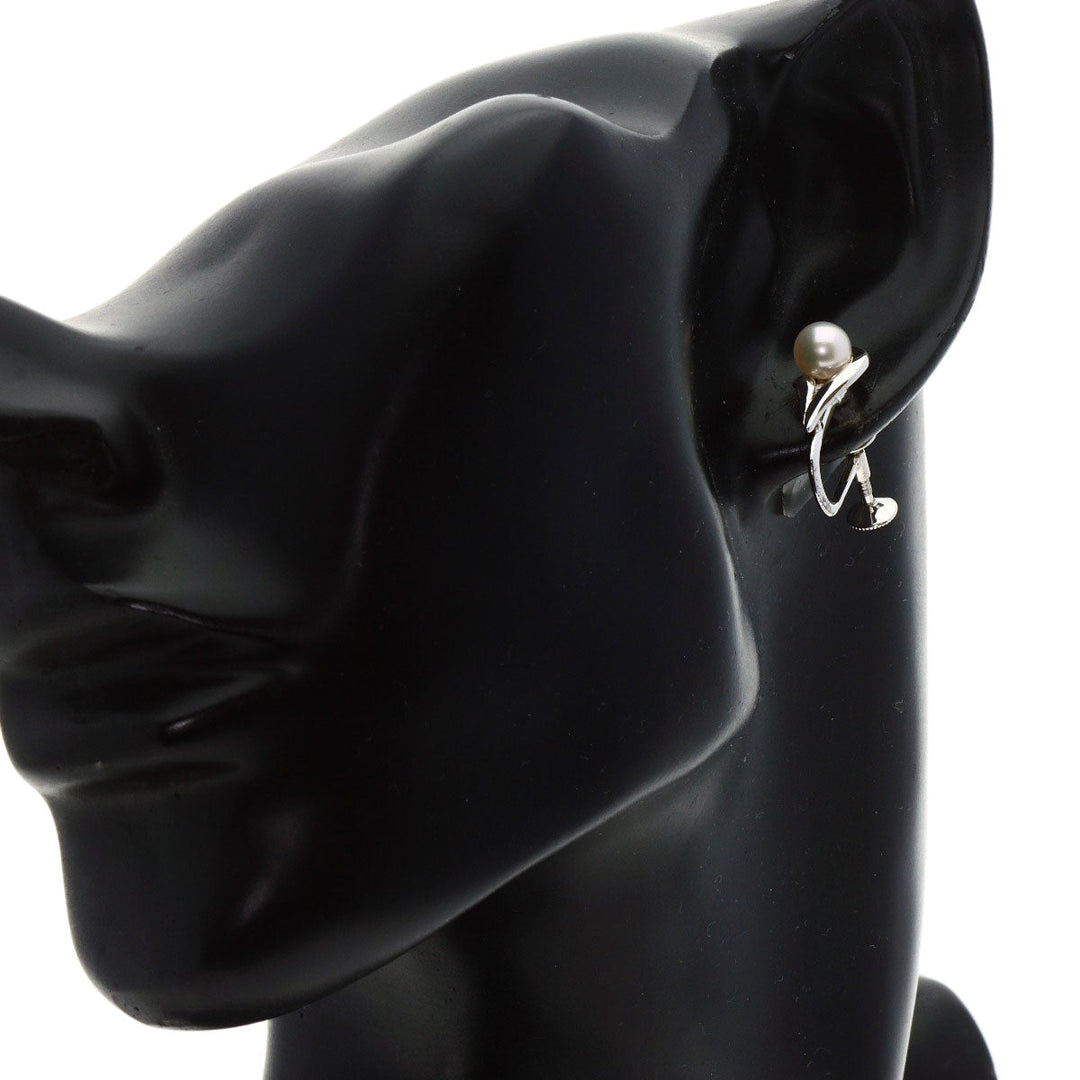MIKIMOTO Earring SV Silver Pearl Women Used Authentic
