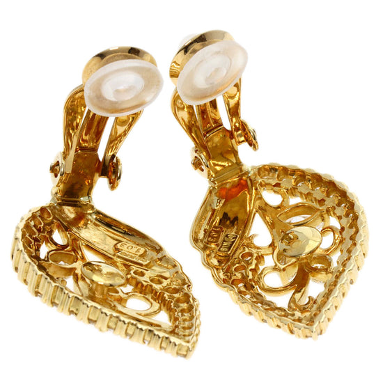 TASAKI Earring 18K Yellow Gold gold Diamond leaf motif