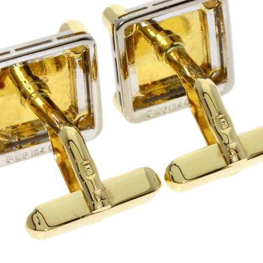MIKIMOTO cuffs K18YG , K14WG gold diamond mens Used Authentic