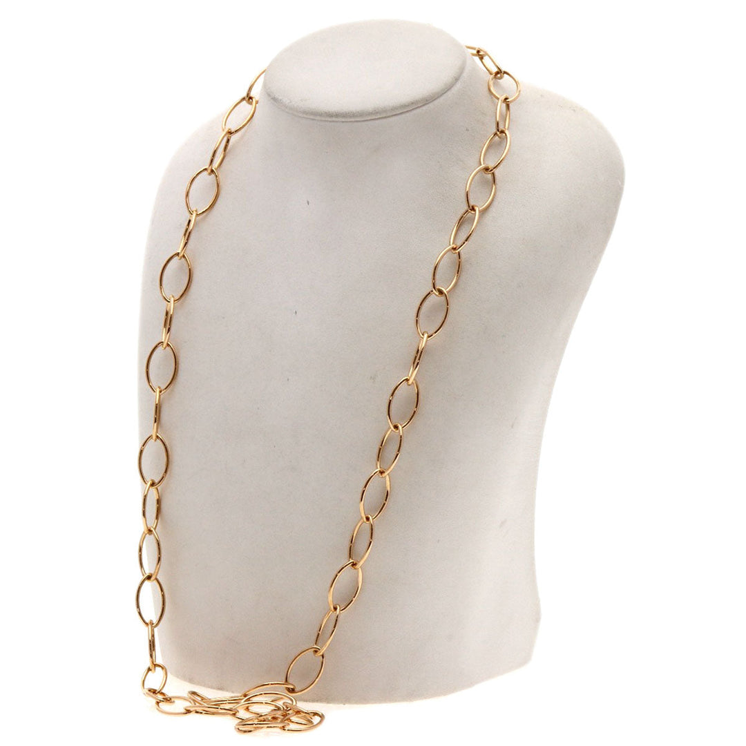 MIKIMOTO Necklace 18K Pink Gold gold design Women Used Authentic