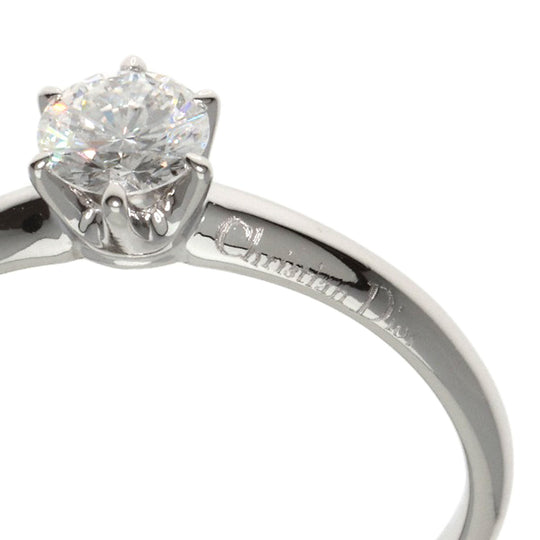 Christian Dior Ring PT950 Silver diamond