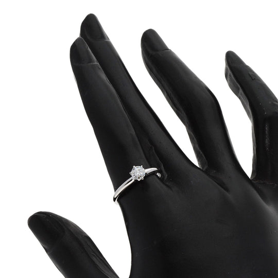 Christian Dior Ring PT950 Silver diamond