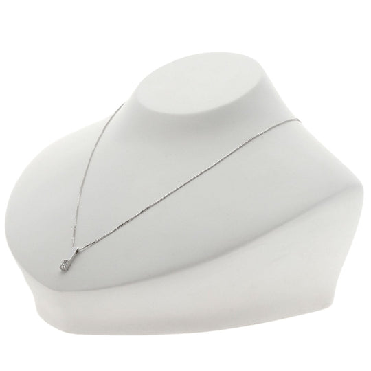VANDOME Necklace K18WG Silver diamond Women Used Authentic