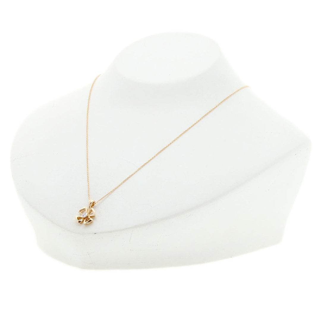 BVLGARI Necklace 18K Pink Gold gold Fiorever Diamond Women Used Authentic