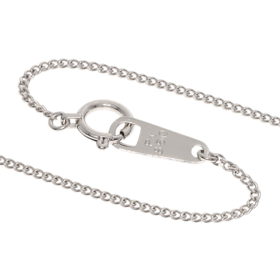 TASAKI Necklace PT900 , PT850 Silver diamond Women Used Authentic