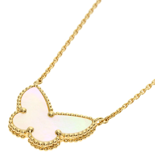 Van Cleef & Arpels Necklace 18K Yellow Gold gold Lucky Alhambra Papillon Shell