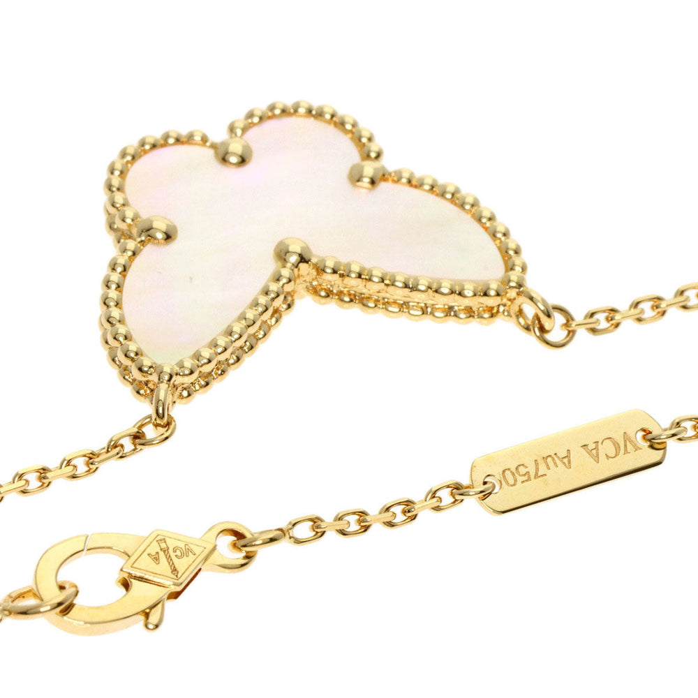Van Cleef & Arpels Necklace 18K Yellow Gold gold Lucky Alhambra Papillon Shell