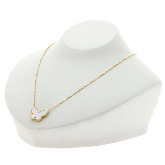 Van Cleef & Arpels Necklace 18K Yellow Gold gold Lucky Alhambra Papillon Shell