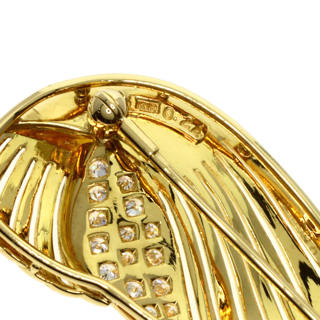 MIKIMOTO Brooch 18K Yellow Gold gold diamond