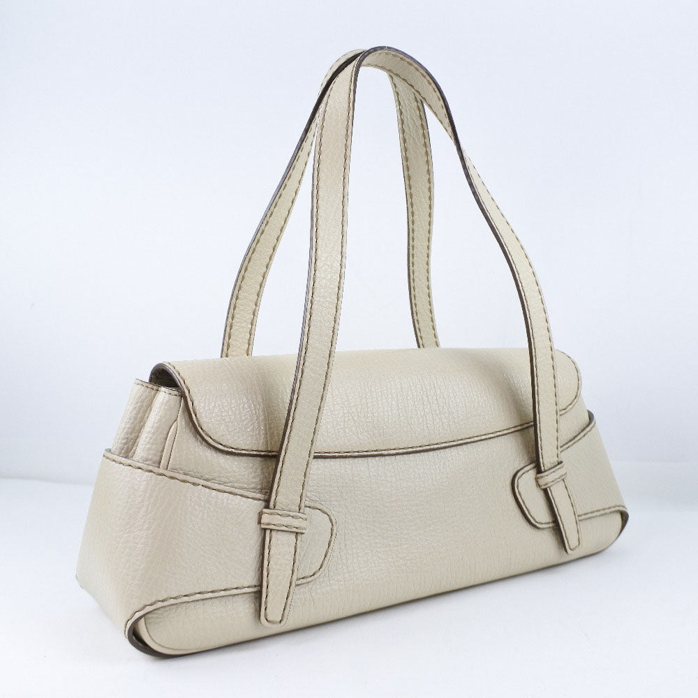 TOD�fS Handbag leather beige Women Used Authentic