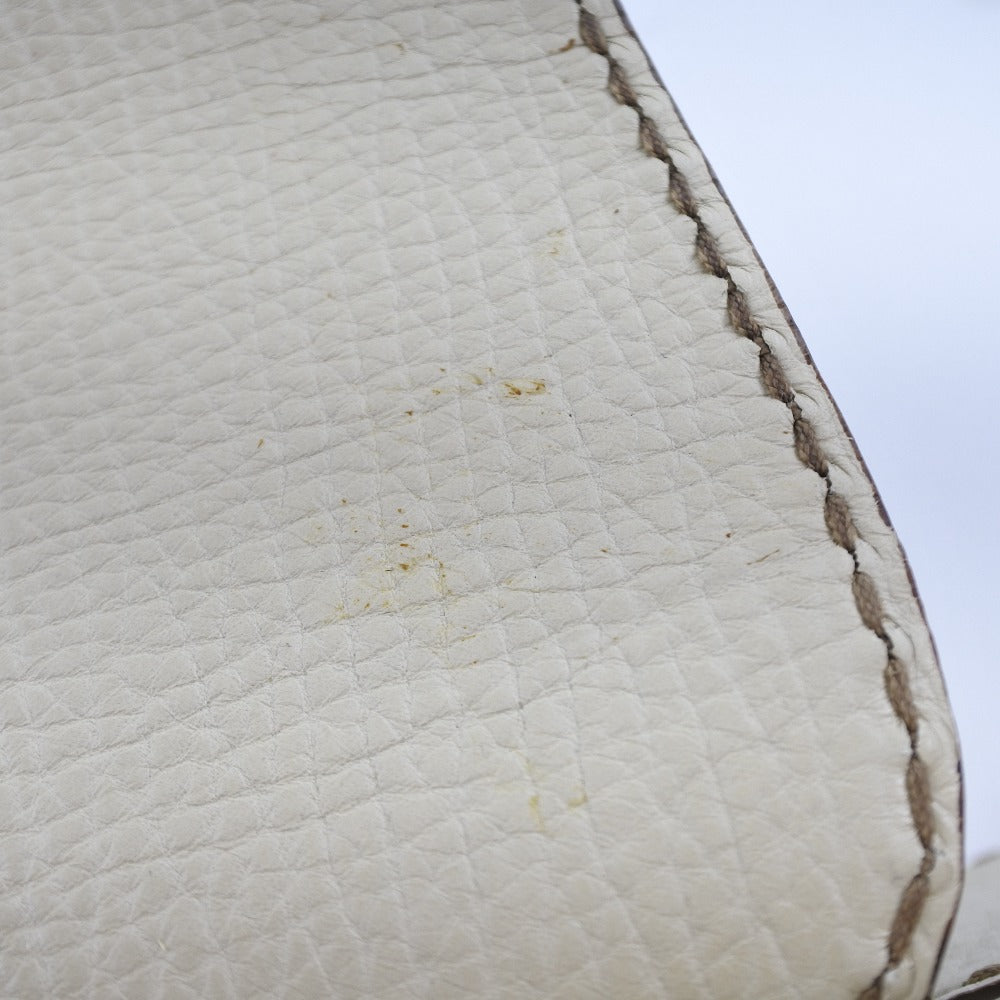 TOD�fS Handbag leather beige Women Used Authentic