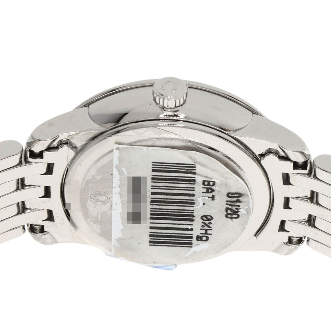 OMEGA Watches Quartz 424.10.24.60.01.001 Stainless Steel , Stainless Steel Silver De Ville Prestige black dial Women Used Authentic