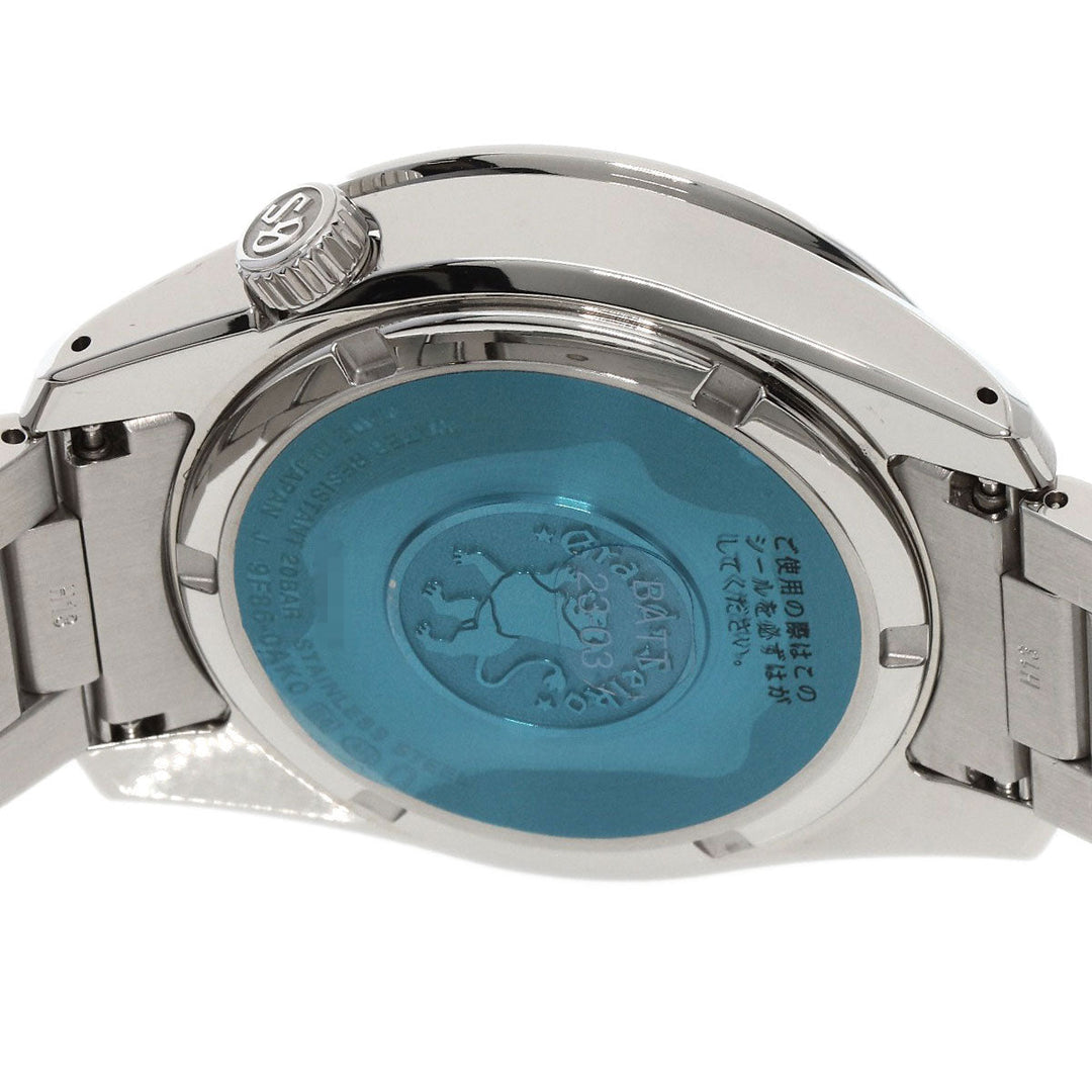 SEIKO Watches Quartz SBGN027 9F86-0AK0 Stainless Steel , Stainless Steel Silver Grand Seiko Sports Collection GMT black dial mens Used Authentic