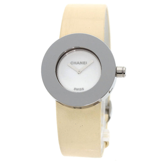 CHANEL Watches Quartz H0579 Stainless Steel, Leather Silver La Ronde white dial Women Used Authentic