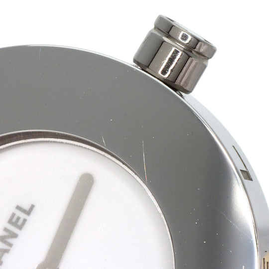 CHANEL Watches Quartz H0579 Stainless Steel, Leather Silver La Ronde white dial Women Used Authentic