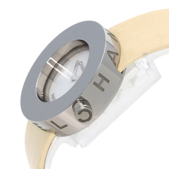 CHANEL Watches Quartz H0579 Stainless Steel, Leather Silver La Ronde white dial Women Used Authentic