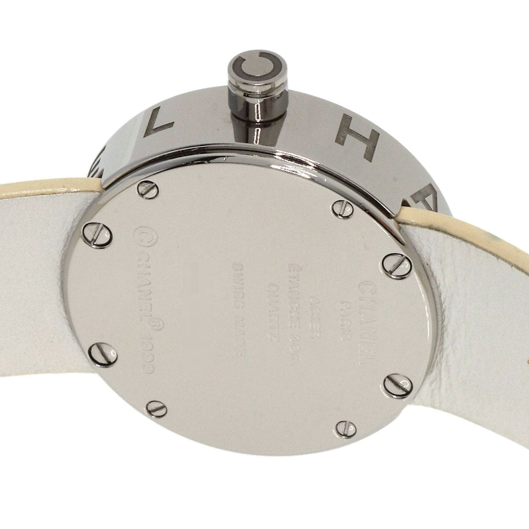 CHANEL Watches Quartz H0579 Stainless Steel, Leather Silver La Ronde white dial Women Used Authentic