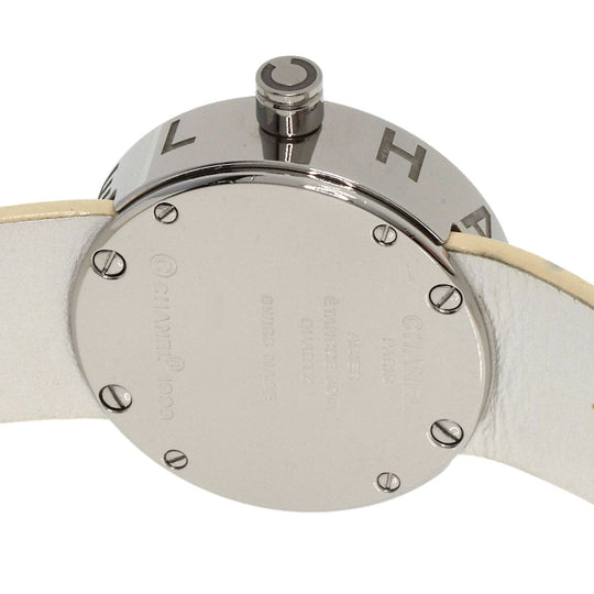 CHANEL Watches Quartz H0579 Stainless Steel, Leather Silver La Ronde white dial Women Used Authentic