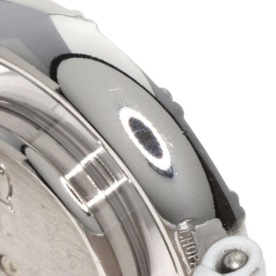 Chopard Watches Quartz 20/5681 K18WG, leather Silver Happy Diamonds Maker Complete Silver dial Women Used Authentic