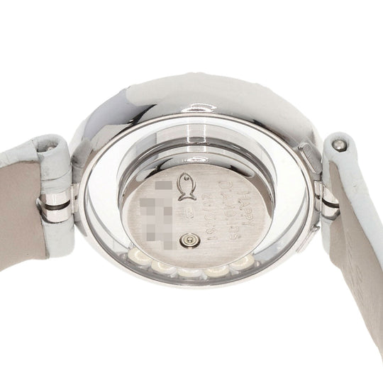 Chopard Watches Quartz 20/5681 K18WG, leather Silver Happy Diamonds Maker Complete Silver dial Women Used Authentic