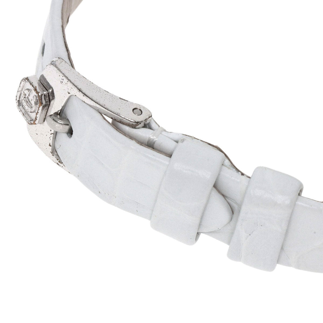 Chopard Watches Quartz 20/5681 K18WG, leather Silver Happy Diamonds Maker Complete Silver dial Women Used Authentic