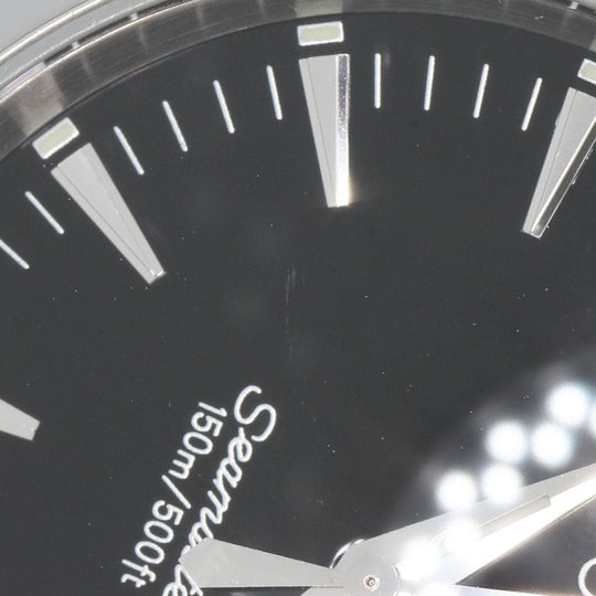 OMEGA Watches Quartz 2518.50 Stainless Steel , Stainless Steel Silver Aqua Terra black dial mens Used Authentic
