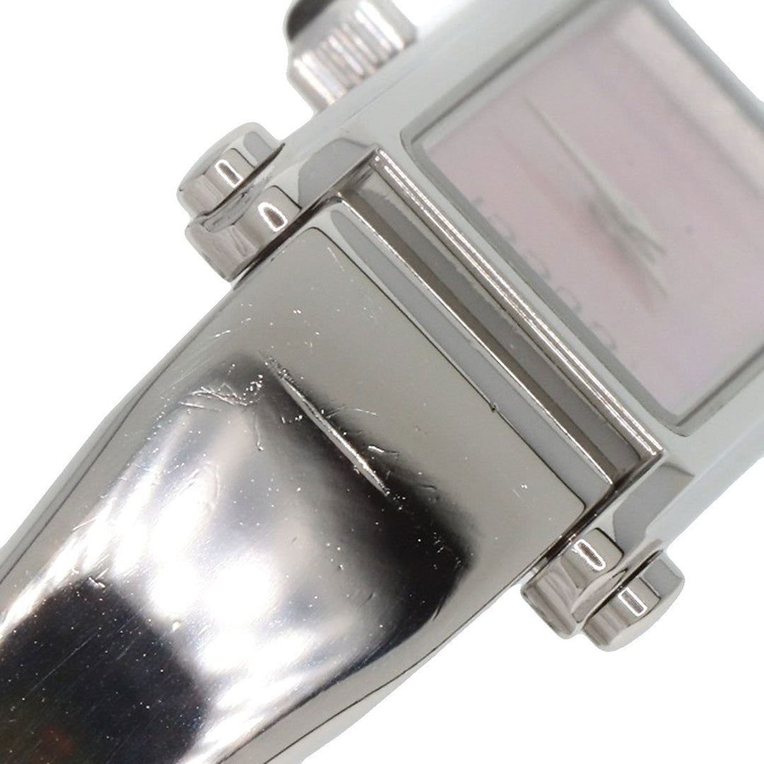 GUCCI Watches Quartz Stainless Steel , Stainless Steel Silver 1500L Pink shell dial Women Used Authentic