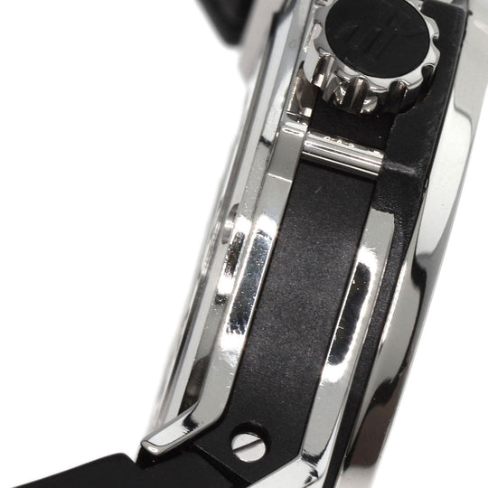 HUBLOT Watches Quartz Stainless Steel, Rubber Silver Big Bang Snow Leopard Bezel Diamond Leopard Pattern Leopard Pattern dial mens Used Authentic