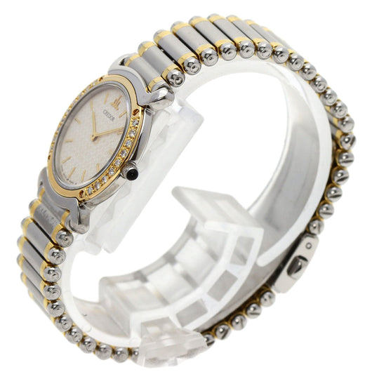 SEIKO Watches Quartz 5A70-0210 Stainless Steel gold CREDOR round face Ivory dial