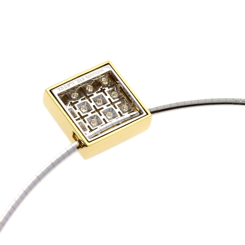 MIKIMOTO Necklace 18K Yellow Gold gold MIKIMOTO Diamond Reversible